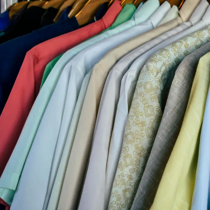 Industrial fabric rolls for flame-resistant petroleum work shirts