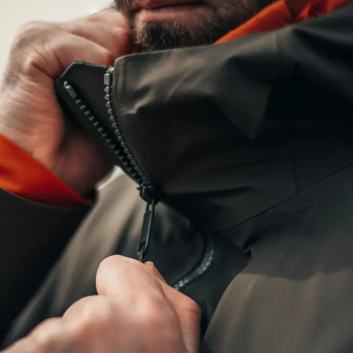 Heavy-duty outerwear jacket for cold-weather petroleum field operations