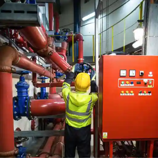 Industrial red valves and control components for fuel pipeline