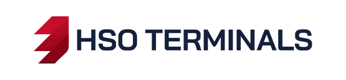 Corporate graphic representing HSO Terminals, a division of Huron Smith Oil specializing in the design, construction, and management of tanker facilities for scalable energy storage and distribution.