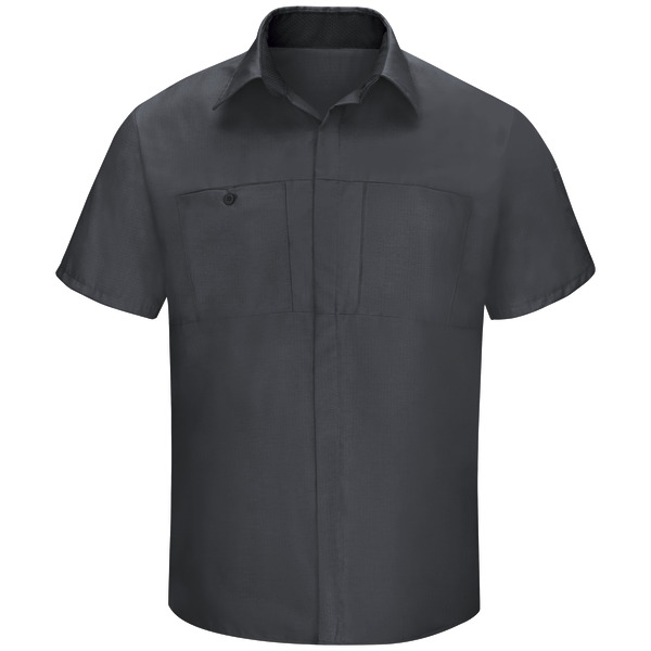 Men's Short Sleeve Performance Plus Shop Shirt With Oilblok Technology