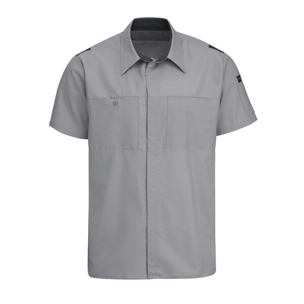 [SY42GC] Men's Short Sleeve Performance Plus Shop Shirt With Oilblok Technology