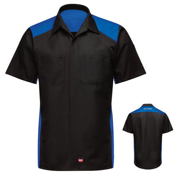 Men's Short Sleeve Performance Plus Shop Shirt With Oilblok Technology