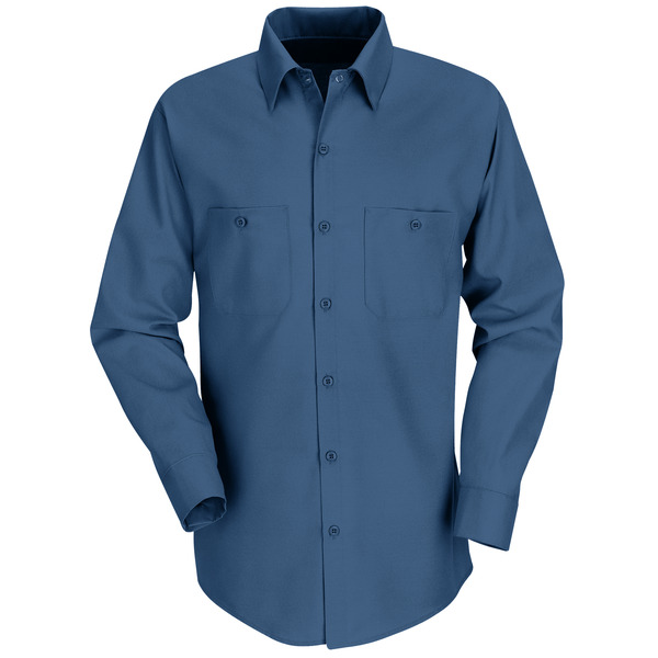 [SP14DB] Men's Long Sleeve Industrial Work Shirt