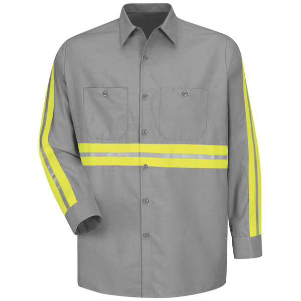 [SP14EG] Long Sleeve Enhanced Visibility Industrial Work Shirt