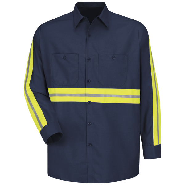 [SP14EN] Long Sleeve Enhanced Visibility Industrial Work Shirt