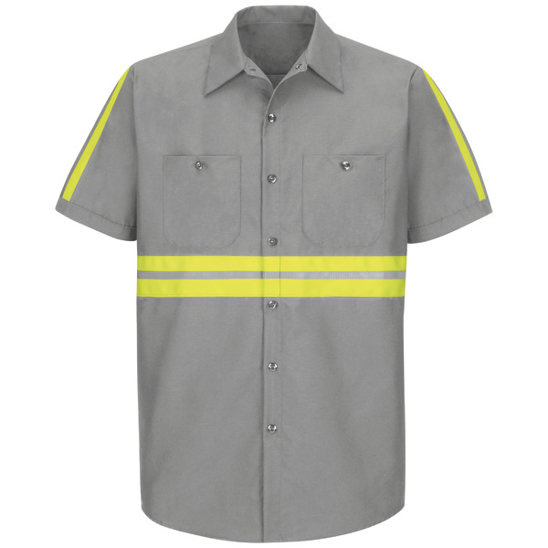 Short Sleeve Enhanced Visibility Industrial Work Shirt