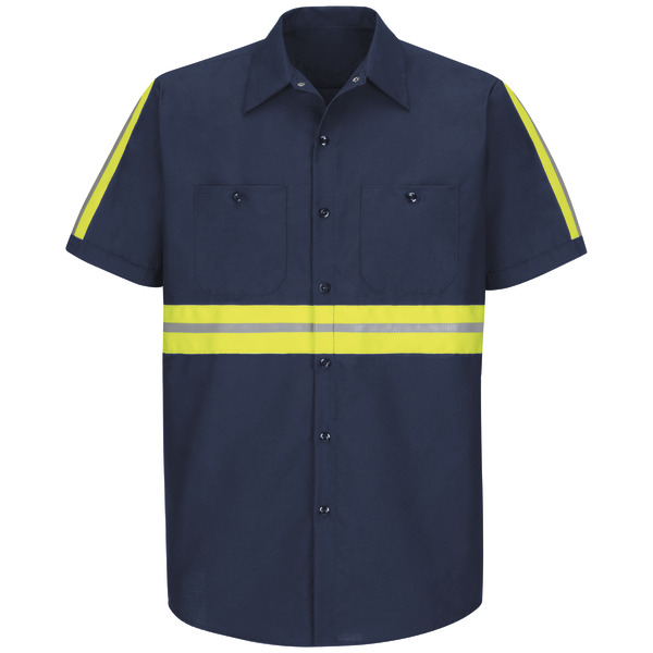 [SP24EN] Short Sleeve Enhanced Visibility Industrial Work Shirt