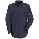 Men's Long Sleeve Wrinkle-Resistant Cotton Work Shirt