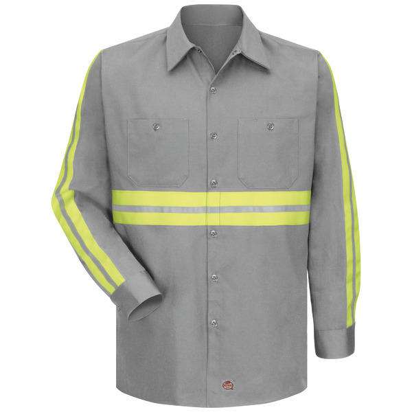 [SC30EG] Long Sleeve Enhanced Visibility Cotton Work Shirt