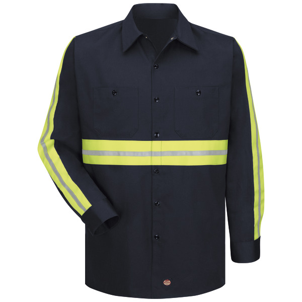[SC30EN] Long Sleeve Enhanced Visibility Cotton Work Shirt