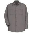 Men's Long Sleeve Wrinkle-Resistant Cotton Work Shirt