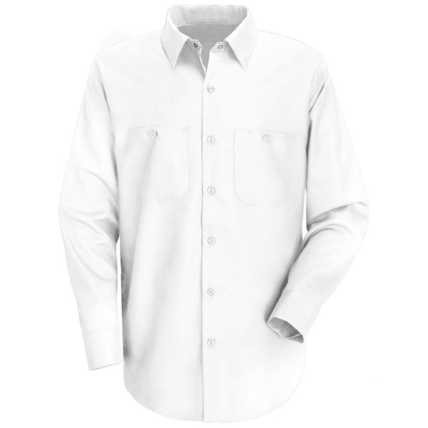 Men's Long Sleeve Wrinkle-Resistant Cotton Work Shirt