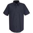 Men's Short Sleeve Wrinkle-Resistant Cotton Work Shirt