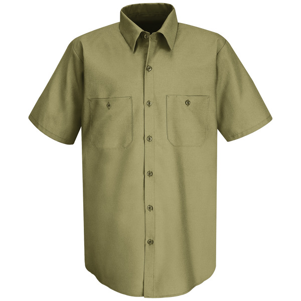 [SC40KH] Men's Short Sleeve Wrinkle-Resistant Cotton Work Shirt