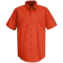 Men's Short Sleeve Wrinkle-Resistant Cotton Work Shirt