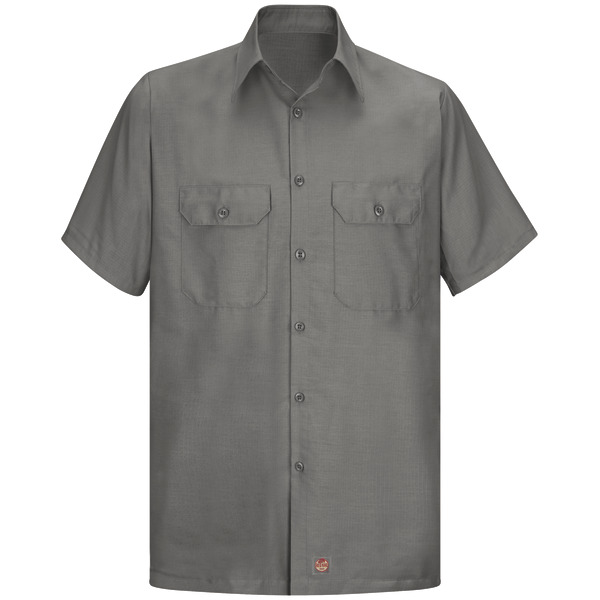 Men's Short Sleeve Solid Rip Stop Shirt