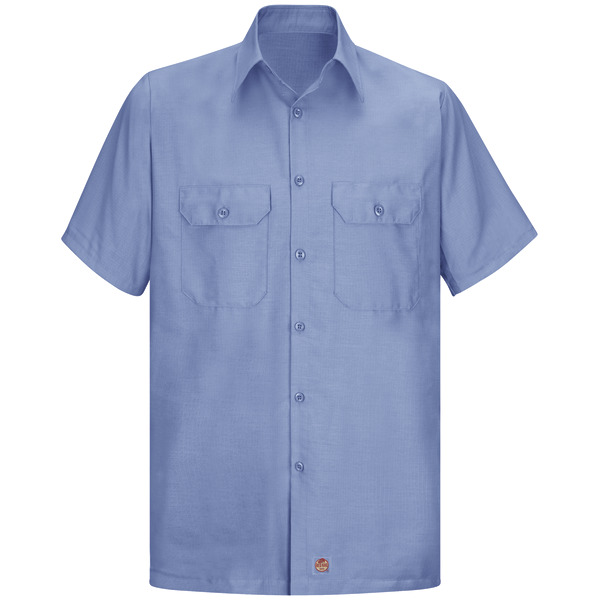 [SY60LB] Men's Short Sleeve Solid Rip Stop Shirt