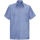 Men's Short Sleeve Solid Rip Stop Shirt