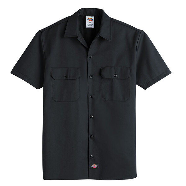 [2574BK] Men's Short-Sleeve Traditional Work Shirt