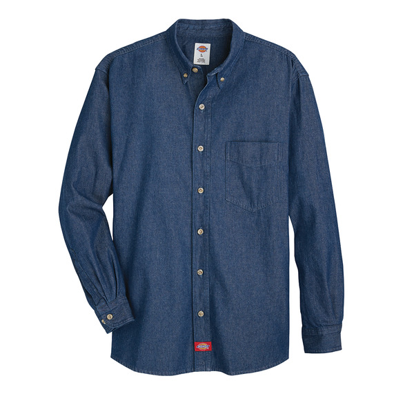 [WL30RB] Men's Denim Long-Sleeve Work Shirt