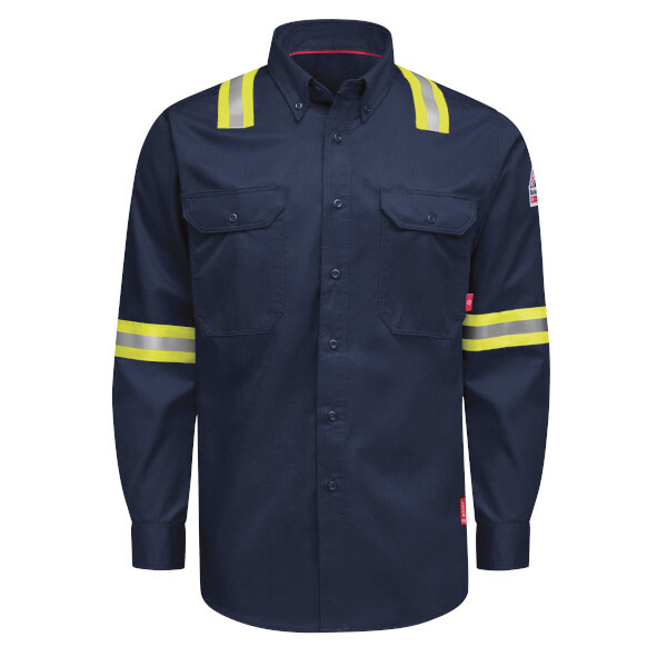 [QS26NE] iQ Series Men’s Enhanced-Vis Midweight Comfort Woven Shirt