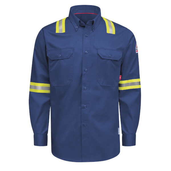[QS26RE] iQ Series Men’s Enhanced-Vis Midweight Comfort Woven Shirt