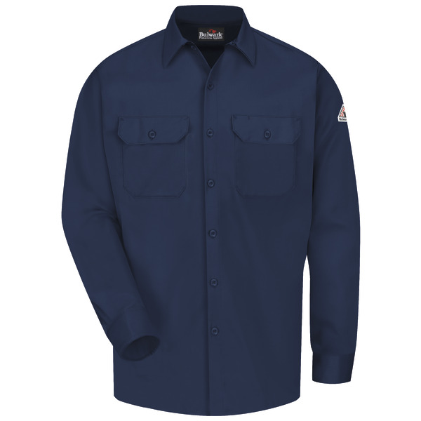 [SLW2NV] Men's Midweight Excel FR® ComforTouch® Work Shirt