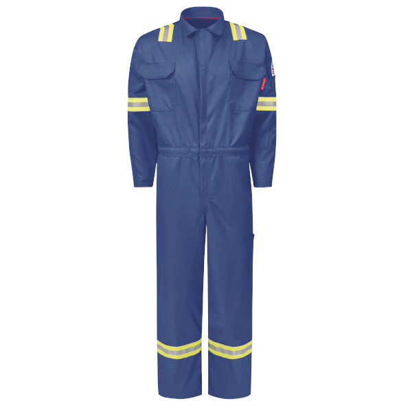 [QC22RE] iQ Series Men's Midweight Enhanced Visibility Mobility Coverall (XS)