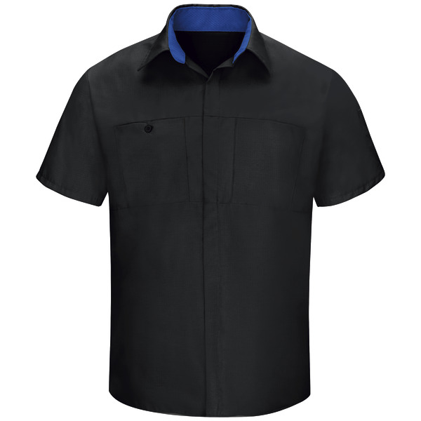 Men's Short Sleeve Performance Plus Shop Shirt With Oilblok Technology
