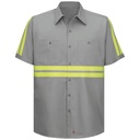 Short Sleeve Enhanced Visibility Cotton Work Shirt