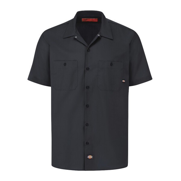 [S535BK] Men's Industrial Short-Sleeve Work Shirt (XS)